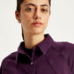 Women's Solid Relaxed Fit Denim Shirt - Detail View