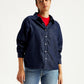 Women's Solid Regular Fit Denim Shirt - Front View