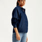 Women's Solid Regular Fit Denim Shirt - Side View