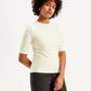 Women's Textured Crew Neck Top - Side View
