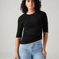 Women's Solid Slim Fit Top - Styleshot View