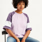 Women's Colorblock Loose Fit T-Shirt - Styleshot View