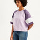 Women's Colorblock Loose Fit T-Shirt - Side View
