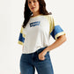 Women's Colorblock Relaxed Fit T-shirt - Styleshot View
