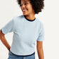 Women's Textured Regular Fit Top - Elevated View