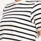 Women's Striped Relaxed Fit T-Shirt - detail View