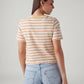 Women's Striped Regular Fit T-Shirt - Back View