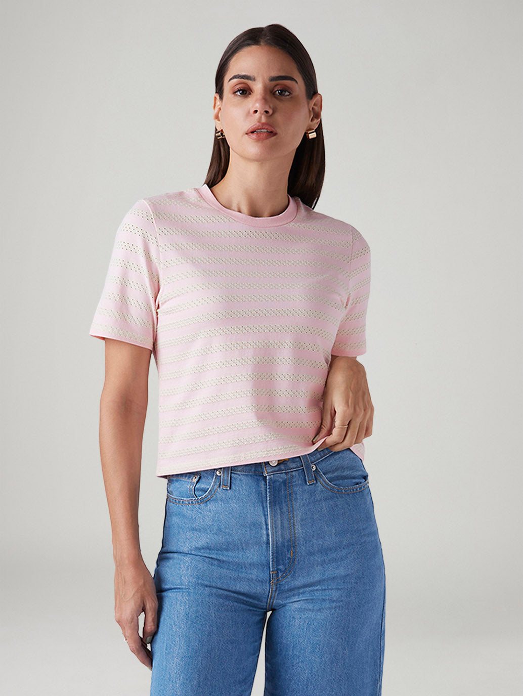 Women's Striped Regular Fit T-Shirt