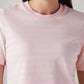 Women's Striped Regular Fit T-Shirt - Detail View