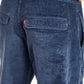 Men's Blue Regular Fit Trousers - Detail View
