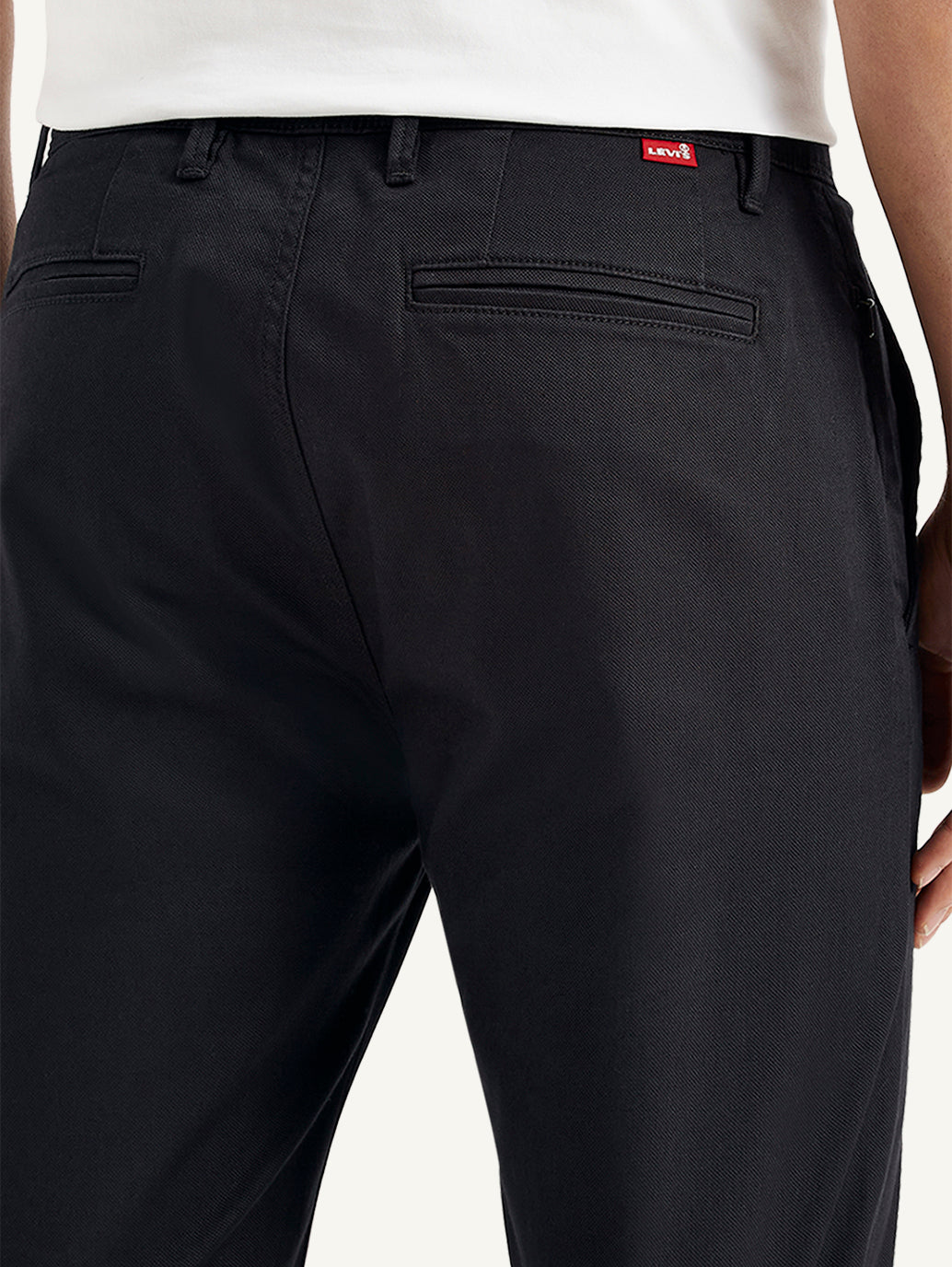 Men's Black Tapered Chinos - e6cf1a10-b95d-4833-8fd0-06a6a6f85e95 View