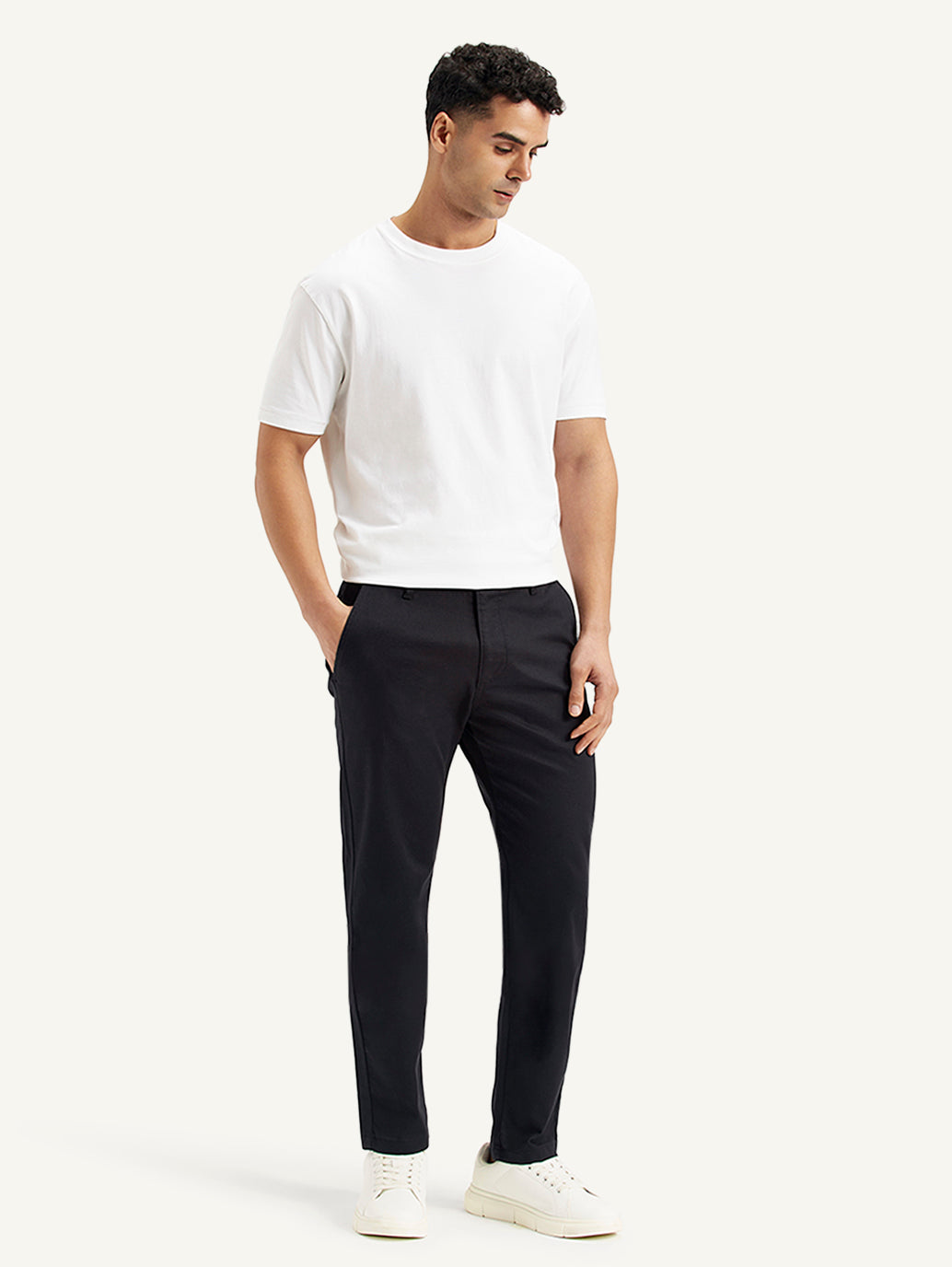 Men's Black Tapered Chinos - a9e68fc5-6b80-4db4-adcd-e13411ec6dcc View