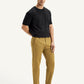 Men's Tan Regular Fit Chinos - Side View