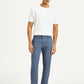Men's Blue Tapered Chino Trousers - Front View
