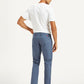 Men's Blue Tapered Chino Trousers - Back View