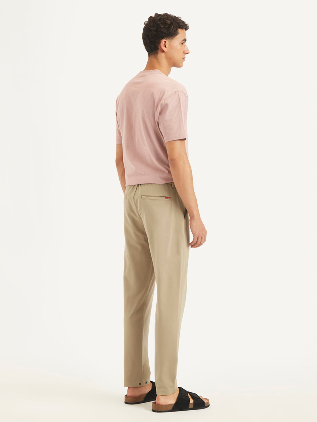 Men's Beige Regular Fit Trousers - a00eee58-35a8-4f63-a60f-87adfb925b4b View