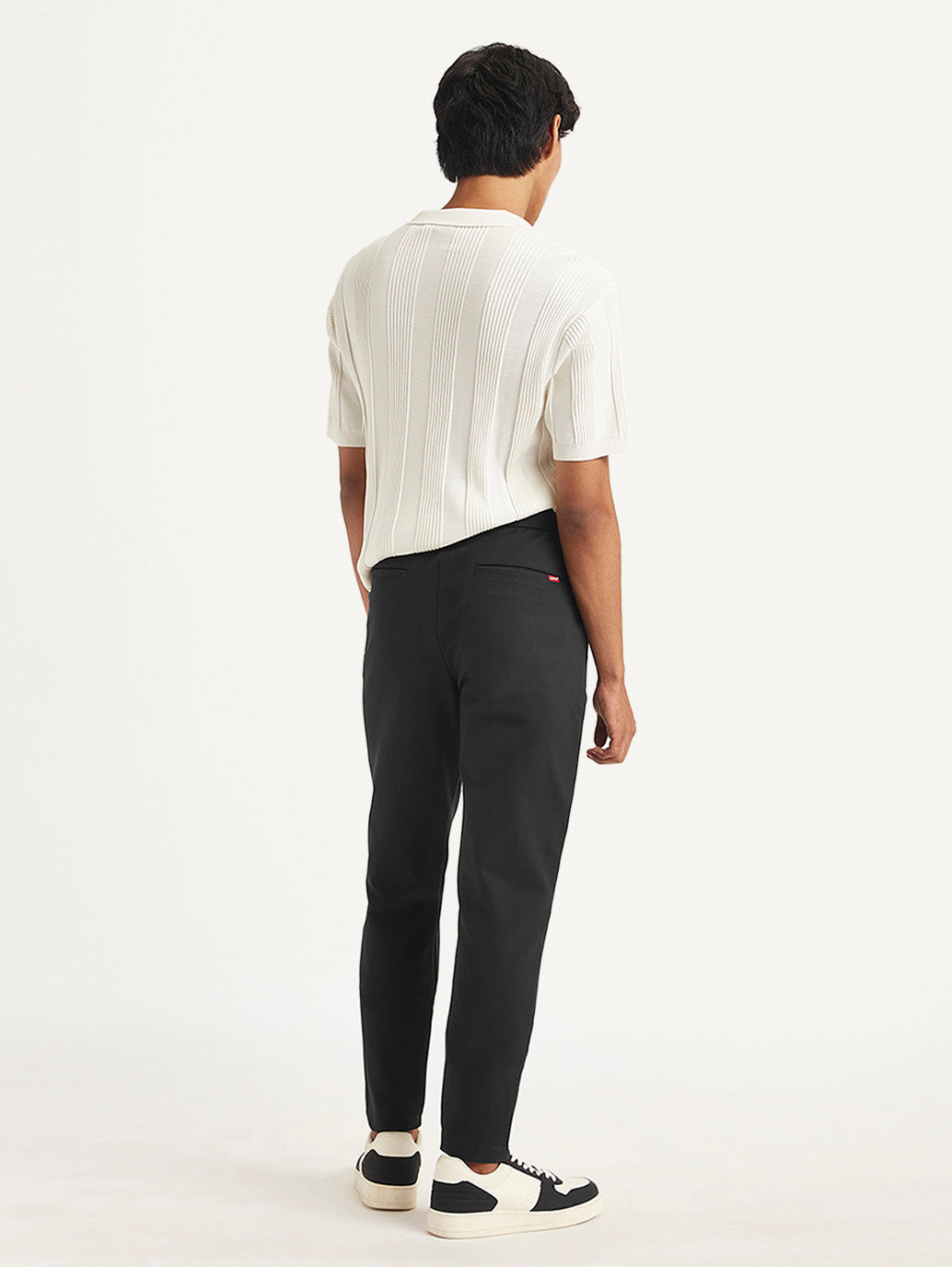 Men's Black Regular Fit Trousers - 5fd8da83-148a-4b4c-abcc-9ff388c49bda View