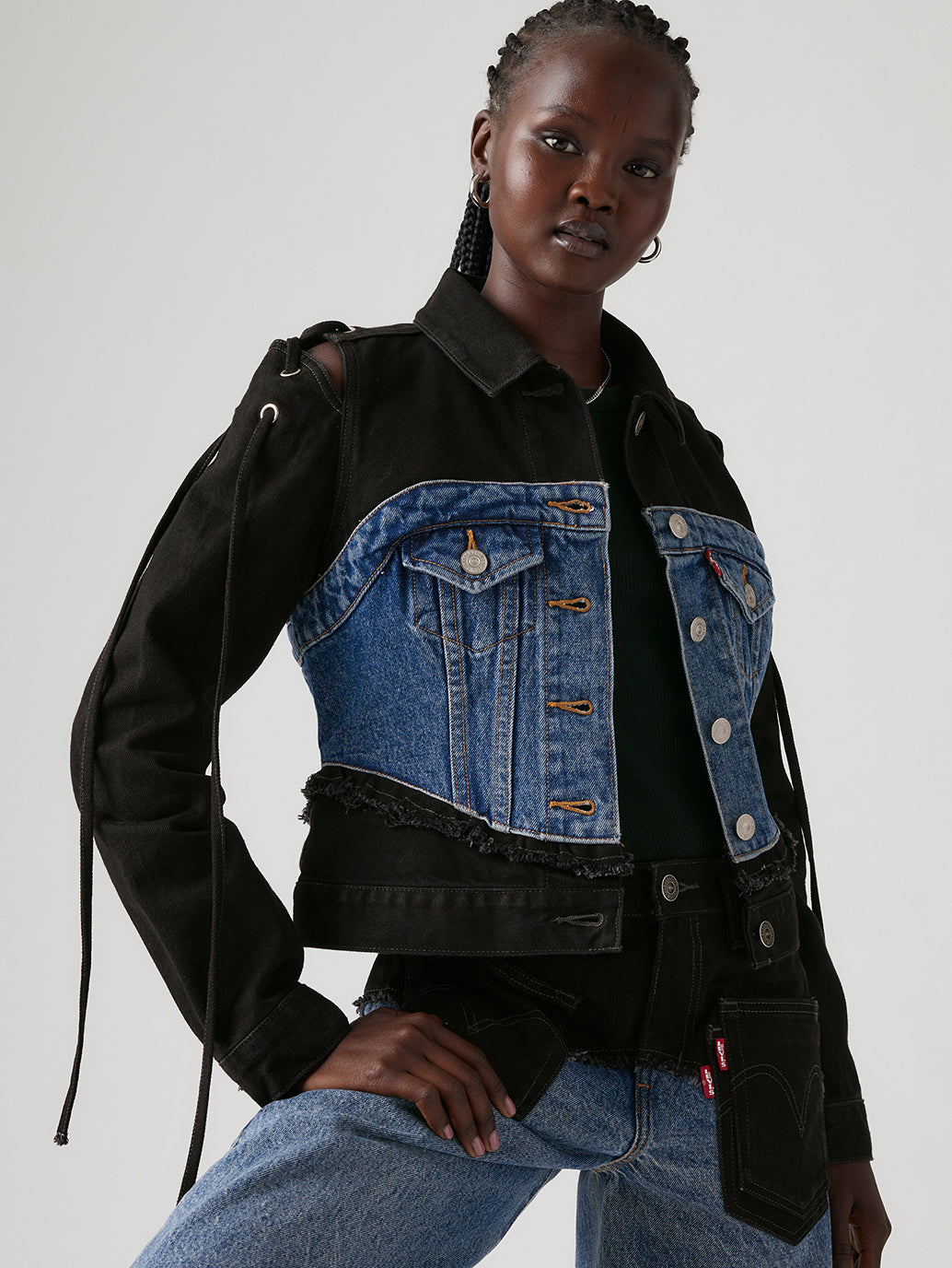Levi’s® x ADSB Andersson Bell Half Denim Trucker Jacket - Front1 View