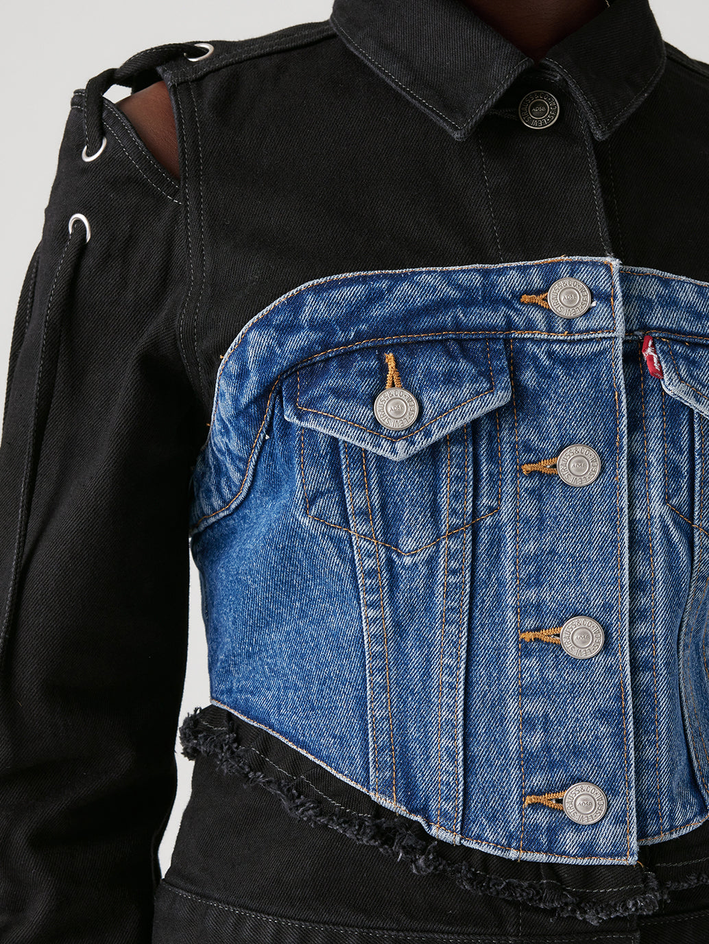 Levi’s® x ADSB Andersson Bell Half Denim Trucker Jacket - Details3 View