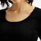 Women's Textured Slim Fit Top - Detail View