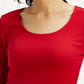 Women's Textured Slim Fit Top - Detail View