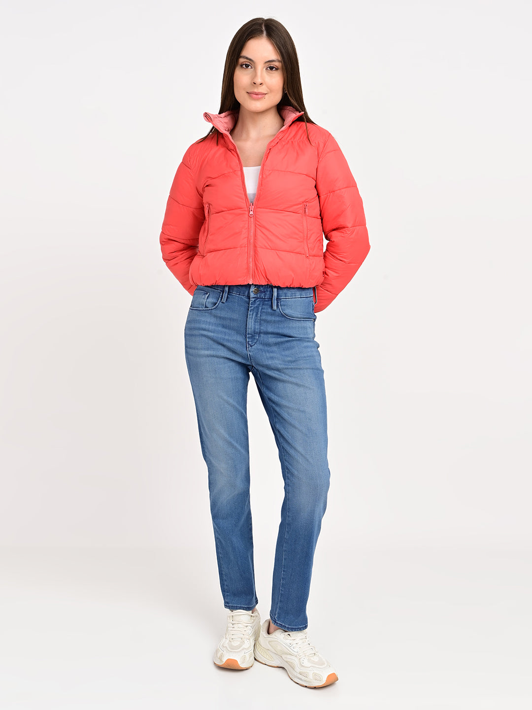 Women's Solid Regular Fit Jacket
