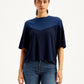 Women's Colorblock Loose Fit Crop T-Shirt - 52e31648-8c46-4a5c-9ee2-c5c8159aead6 View