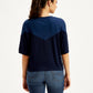 Women's Colorblock Loose Fit Crop T-Shirt - 44035adc-44ef-4f24-b254-224927d9949b View