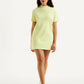Women's Solid Light Green Crew Neck Dress - Front View