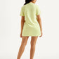Women's Solid Light Green Crew Neck Dress - Back View