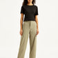 Women's Mid Rise Baggy Fit Cargo Trousers - Front View