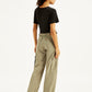 Women's Mid Rise Baggy Fit Cargo Trousers - Back View