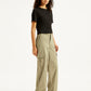 Women's Mid Rise Baggy Fit Cargo Trousers - Side View