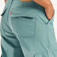 Women's Mid Rise Green Baggy Fit Cargo Trousers - Detail View