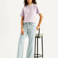 Women's Blue Wedgie Bootcut Fit Mid Rise Jeans - Styleshot View
