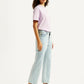 Women's Blue Wedgie Bootcut Fit Mid Rise Jeans - Side View