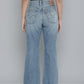 Women's Indigo Wedgie Bootcut Fit Mid Rise Jeans - 3 View
