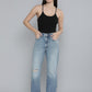 Women's Indigo Wedgie Bootcut Fit Mid Rise Jeans - 4 View