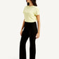 Women's Black Wedgie Bootcut Fit Mid Rise Jeans - Side View