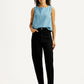 Women's Redloop Black Straight Fit High Rise Jeans - Styleshot View