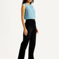 Women's Redloop Black Straight Fit High Rise Jeans - Side View
