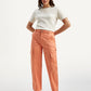 Women's 94 Orange Baggy Fit Mid Rise Jeans - Styleshot View
