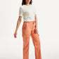 Women's 94 Orange Baggy Fit Mid Rise Jeans - Side View