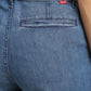 Women's 94 Blue Baggy Fit Mid Rise Jeans - BackDetails View