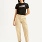 Women's Beige Cargo Trousers - Front View