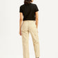 Women's Beige Cargo Trousers - back View