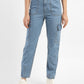 Women's Mid Rise Blue Cargo Jeans - 18dd7b5f-f141-4838-8494-1c64293aa53c View