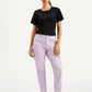Women's High Rise Lilac Cargo Trousers - Front View