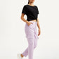 Women's High Rise Lilac Cargo Trousers - Styleshot View