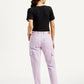 Women's High Rise Lilac Cargo Trousers - Back View